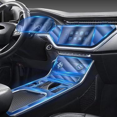 Imagem de LAVIYE Interior do carro GPS navegador console central TPU transparente película protetora Filme anti-risco, para Chery Arrioz GX 2018-2023