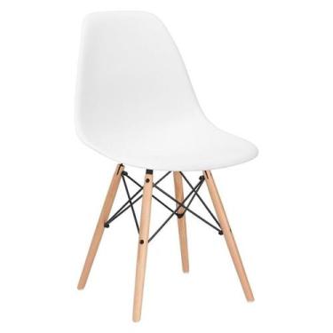 Imagem de Cadeira Eames Eiffel Dsw - Branco - Madeira Clara - Mobili