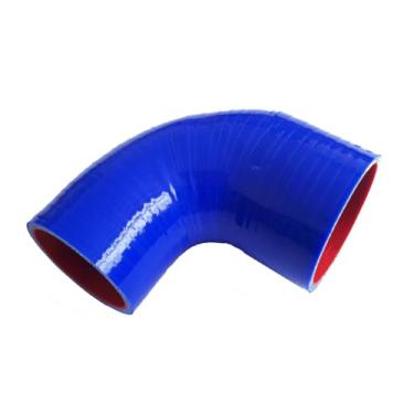 Imagem de JOIUYOLJ Mangueira de cotovelo de redução de 90 graus ID 2,5 a 7,6 cm (64 mm a 76 mm) para tubo de admissão de ar direto universal Turbo Intercooler reforçado 4 camadas 5,4 mm (90D-ID64-76)