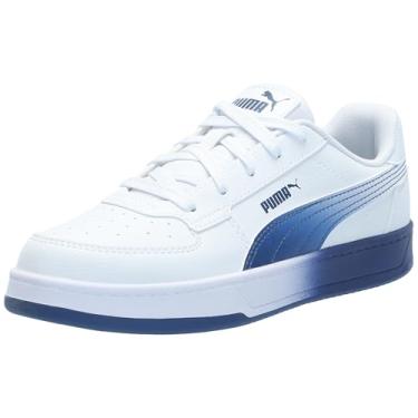 Imagem de PUMA Caven Tênis masculino, azul brilhante, tamanho 42 unissex criança pequena, Puma Azul brilhante branco, 10.5 Little Kid