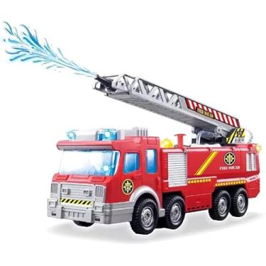 Imagem de Brinquedo Caminhão de Bombeiro Joga Água Infantil Luz e Som Realista
