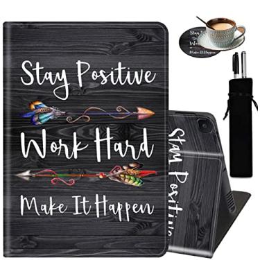 Imagem de Capa para Samsung Galaxy Tab A8 de 10,5 polegadas 2022, com suporte ajustável, capa inteligente despertar e hibernar automática para tablet de 10,5 polegadas SM-X200/X205/X207 - Mantenha o trabalho