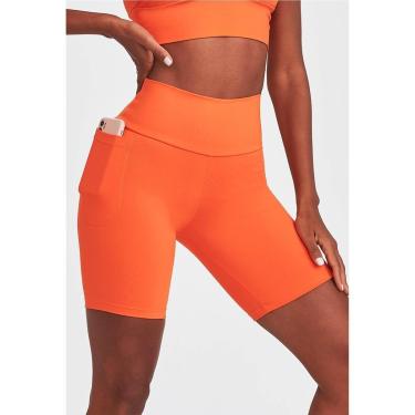 Imagem de Bermuda Feminina Caju Brasil Fitness NZ Básica Laranja-Feminino