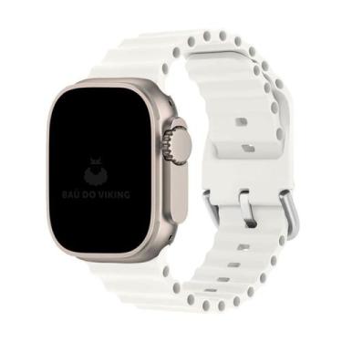 Imagem de Pulseira Silicone Oceano Fivela Compatível com Apple Watch - Baú do Vi