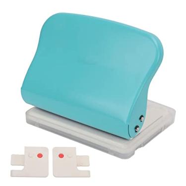 Imagem de Perfurador de Folhas Soltas, Estrutura do Corpo, 10 Furos, Perfuração, Escritório, Metal, Ferro, Plástico, Multifuros, Metalware, Aço, (Azul claro (observações para pedidos: o