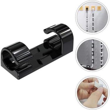 Imagem de Organizador de Cabos e Fios Clipes Fixador Autoadesivo 20 Unidades Pre