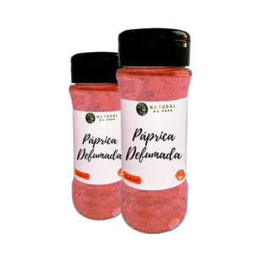 Imagem de Páprica Doce Em Pó Qualidade Superior Kit 2 Pote com Dosador  60g  - N