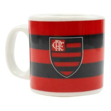 Imagem de Caneca Porcelana 120ml Listrada - Flamengo - Mileno