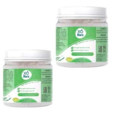 Imagem de Lavagem Nasal Sal P/ Limpeza Do Nariz Kit C/2 Potes Xô Ites, Branco