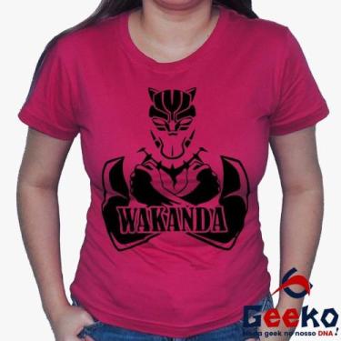 Imagem de Baby Look Wakanda 100% Algodão - Pantera Negra - Black Panther - Geeko