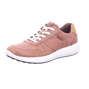 Imagem de ECCO Tênis clássico masculino Soft 7 Runner, Mogno/leão nobuck perfurado, 8-8.5