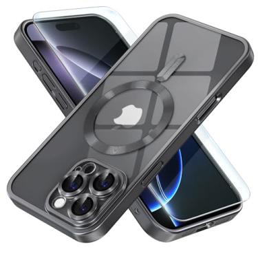 Imagem de Misea Capa magnética para iPhone 16 Pro Max compatível com MagSafe [nunca amarela] [pro...