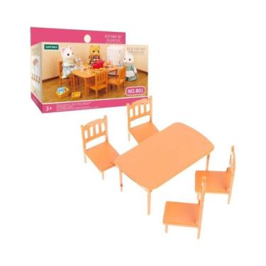 Imagem de Casa de Bonecas em Miniatura 1/12 - Família de Animais da Floresta com