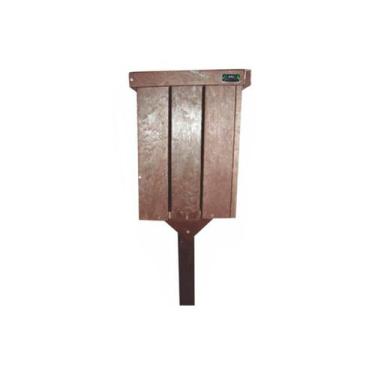 Imagem de Lixeira de 1,5m com 45 litros quadrada / lc-21c - Lanci Madeira Plásti