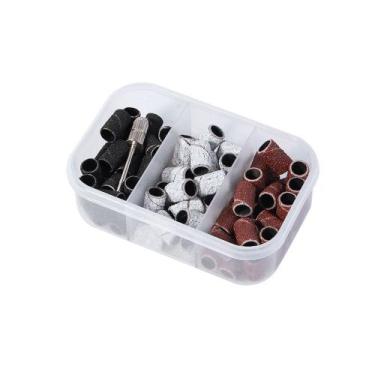 Imagem de Caixinhas Refil Broca 75 pcs 80/120/180 Lixadeira Elétrica Unhas - oem