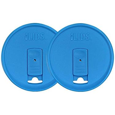 Imagem de iLIDS Tampa para bebida Mason Jar, Embalagem com 2, Sky Blue, Regular Mouth, 1