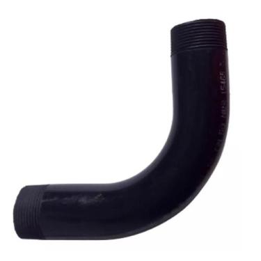 Imagem de Curva 90º Eletroduto Pvc Preto Tigre 1 1/2 Polegada