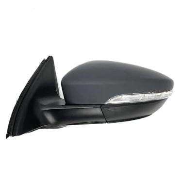 Imagem de DACOLWZING Conjunto de espelho retrovisor esquerdo, vidro elétrico, sinal de direção aquecido, 6 fios, compatível com JETTA -GLI/HYBRID 2012-2018 5C7857507