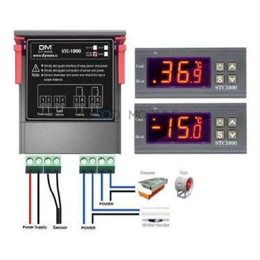 Imagem de Termostato Digital Stc 1000 Controlador De Temperatura 110 e 220 V - S