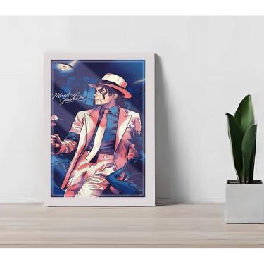 Imagem de Quadro Decorativo M. Jackson Closet C/ Moldura e Vidro