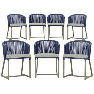 Imagem de 6 Cadeiras de Jantar Área Noronha em Alumínio