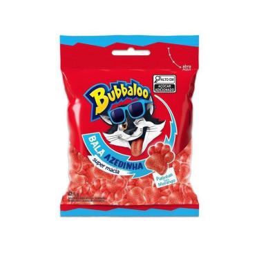 Imagem de Bala Macia Bubbaloo Morango Azedinha 82,5g