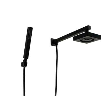 Imagem de Ducha ABS Black Autolimpante com Ducha Manual com Trava