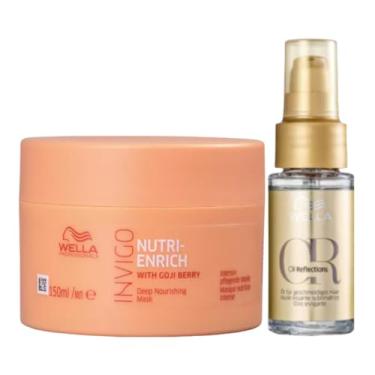 Imagem de Kit Wella Mascára de Nutrição Nuti-Enrich 150g + Oil Reflection 30ml