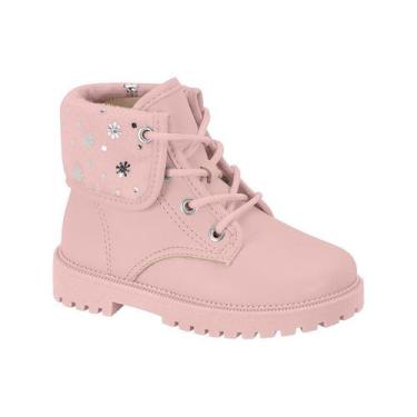 Imagem de Bota Coturno Infantil Menina Molekinha Baby Tratorada Berlim Conforto,