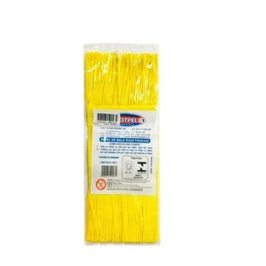 Imagem de Papel Seda Amarelo para Embalar Bala De Coco 240 Unidades - Genérica