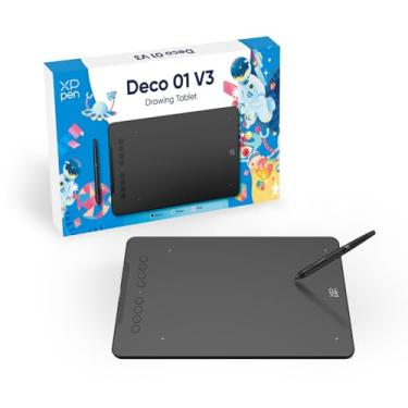Imagem de Mesa Digitalizadora XP-Pen Deco 01 V3 Preto 8 Teclas de Atalho 16384 Níveis de Pressão