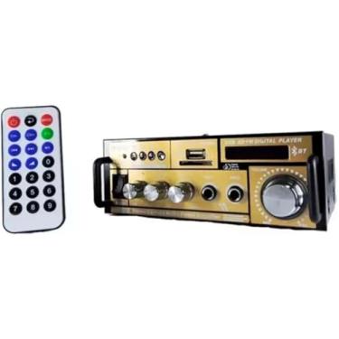 Imagem de Amplificador De Som Ambiente Bluetooth Karaokê Controle Remoto Amplificador De Som Ambiente Bt 118 110 V 4 A 16 Ohms