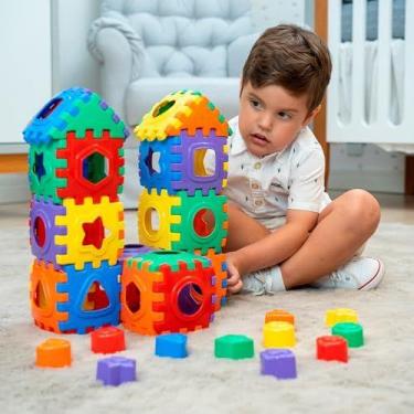Imagem de Brinquedo Educativo Blocos Divertidos 52Pcs - GGB PLAST