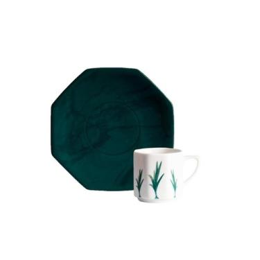 Imagem de Xicara Café com Pires 120ml Porcelana Schmidt - Dec. Ártemis 2428, 242