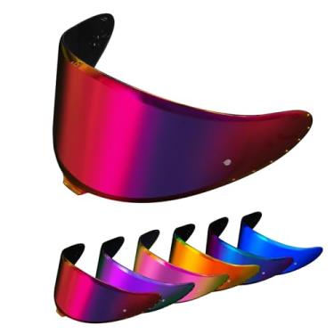 Imagem de PSLER Viseira Rf-1400 - Protetor Facial Cwr-F2R Para Capacete De Motocicleta, Acessórios Reposição Rf 1400 Nxr2 Z8 X15, Vermelho-Púrpura Profundo