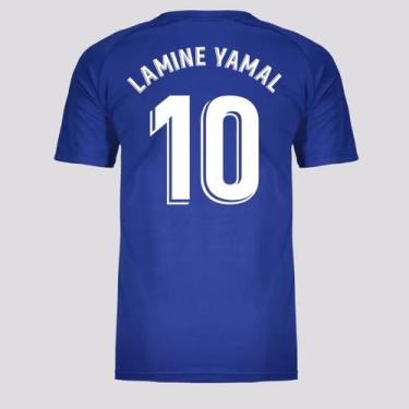 Imagem de Camisa Barcelona Juvenil 10 Lamine Yamal Azul - Balboa, 16 ANOS