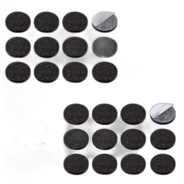 Imagem de Kit 24 Feltro Protetor Adesivo Pé Sofá Cadeira Mesa Tekbond