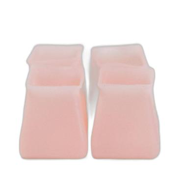 Imagem de Kit 4 Capa De Silicone Cadeira Para Pé De Moveis Pé Quadrado