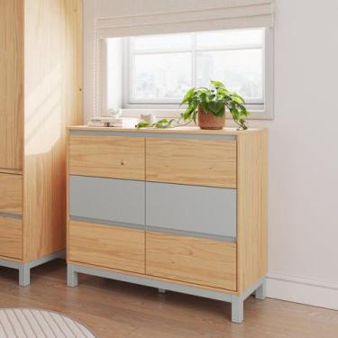 Imagem de Cômoda 6 Gavetas 120cm X 103,3cm Square - Inter Link