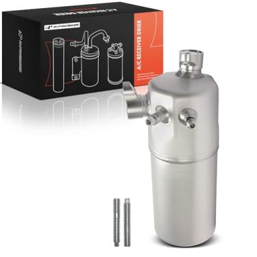 Imagem de A-Premium Secador de receptor de ar condicionado de alumínio compatível com Chevrolet C4500 C5500 C6500 C7500 Kodiak, C8500 e GMC C4500 C5500 C6500 C7500 C8500 Topkick, 2003-2009, prata