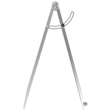 Imagem de Bússola de metal para marcenaria, ferramenta profissional de bússola de aço carbono de 40,6 cm, bússola grande para geometria, com suporte de lápis e asa bloqueável para desenhar