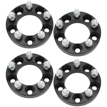 Imagem de BRTEC Adaptador de roda Hubcentric 5 x 4,5 cm de espessura 1/2-20 pinos 82,5 mm furo 5x114,3 mm espaçadores de roda para Ford para Lincoln para Mercury 4 peças