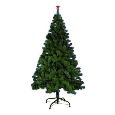Imagem de Árvore De Natal Pinheiro Gigante Verde 540 Galhos 1,80m Com Ponteira -