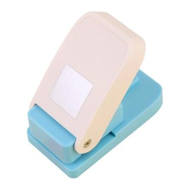 Imagem de rockible Ferramenta de estampagem de abas, separador de folhas soltas, perfurador de etiquetas, perfuração de papel para caderno, Quadrado