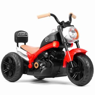 Imagem de Mini Moto Chopper Elétrica 6V Infantil Motinha Vermelha Para Crianças