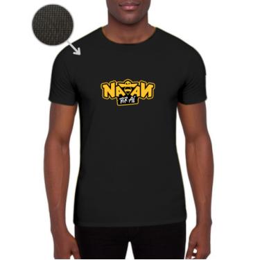 Imagem de Camiseta Dry Fit Preta Manga Curta Natan por  Aí Logo