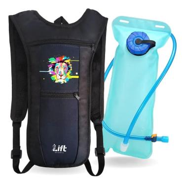 Imagem de Mochila De Hidratação Bolsa Ciclismo Térmi Preta Leão Colori