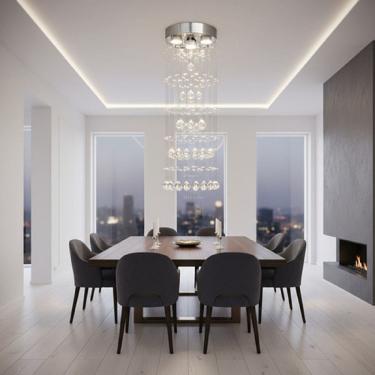 Imagem de Lustre Para Sala, Quarto, Hall, Sala De Jantar,em Cristal K9