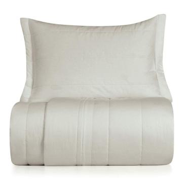 Imagem de Jogo de Colcha Solteiro 2 Peças Altenburg Algodão Lux 200 Fios  Cinza Inspiração