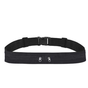 Imagem de Cinto de corrida, pochete ajustável para caminhada, fitness, bolsa de corrida, Preto, Portátil